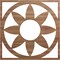 Ekena Millwork Blume Wood Fretwork Pierced Ceiling Medallion, Walnut, 24"OD x 8 3/8"ID x 1/4"T CMWP24X24X0250BLWA - alternate 1